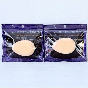 2x Shiseido Makeup 119 Artist Touch Sponge Puff Liquid, Cream, Foundation JAPAN
